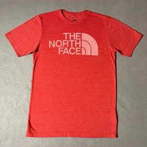 The North Face Men’s T-Shirt Small Red Short Sleeve Logo Tee Outdoor Casua